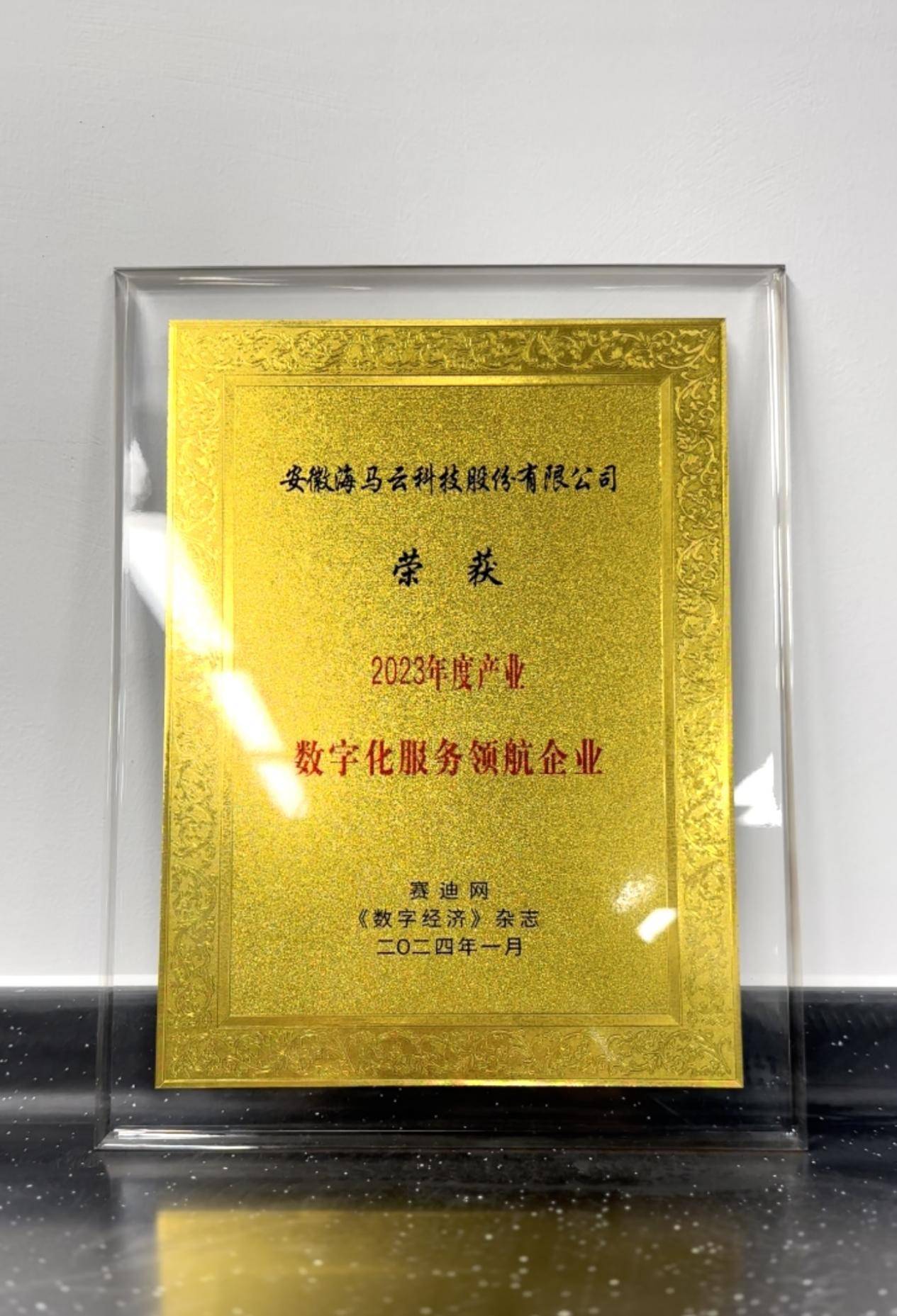 服务能力再获肯定,海马云荣获"2023年度产业数字化服务领航企业"